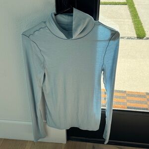 We The Free Soft Gray Cowl Neck Sweater